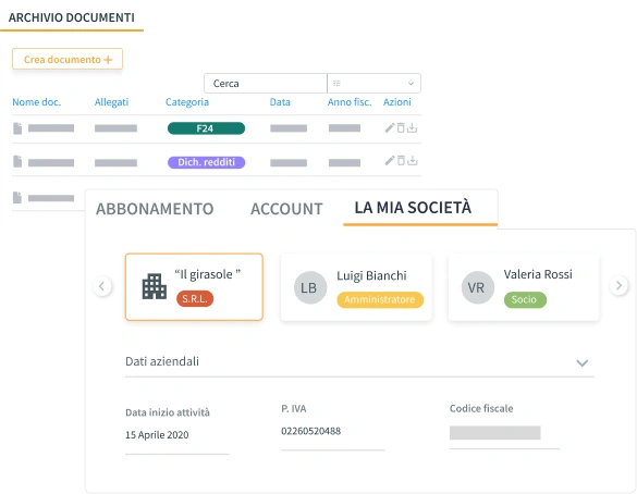 Dashboard mockup